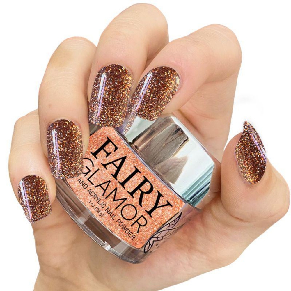 NWT Fairy Glamor Pumpkin Spice Dip And Acrylic Power